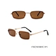 irregular shape metal sunglasses